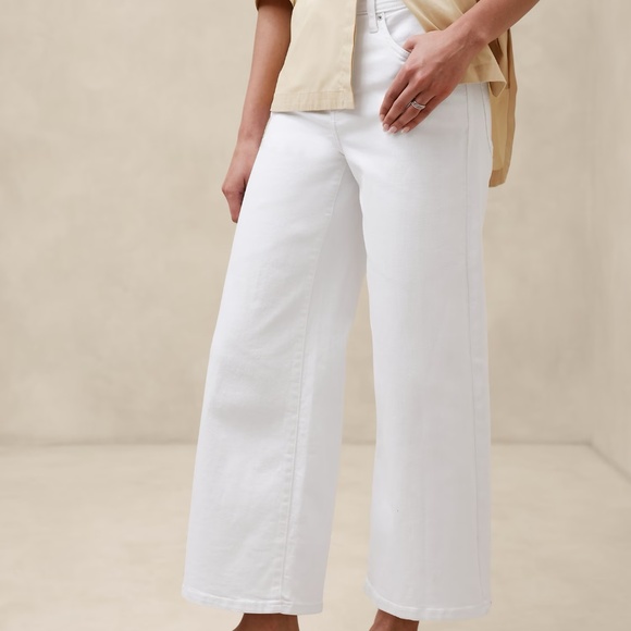 Banana Republic HIGH-RISE WIDE-LEG CROPPED JEAN NWT - Picture 6 of 8